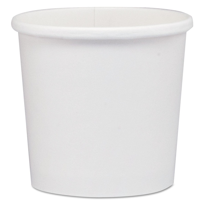 Flexstyle Dbl Poly Paper Containers, Wh, 12 Oz, 3 3/5″, 25/bag, 20 Bags/carton