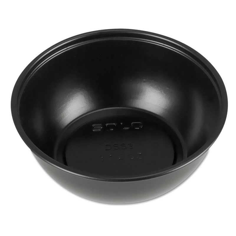 Plastic Souffle Portion Cups, 2 1/2 Oz., Black, 250/bag, 10 Bags/carton