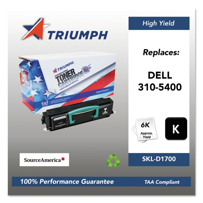 751000NSH0139 REMANUFACTURED 310-5400 HIGH-YIELD TONER, 6000 PAGE-YIELD, BLACK