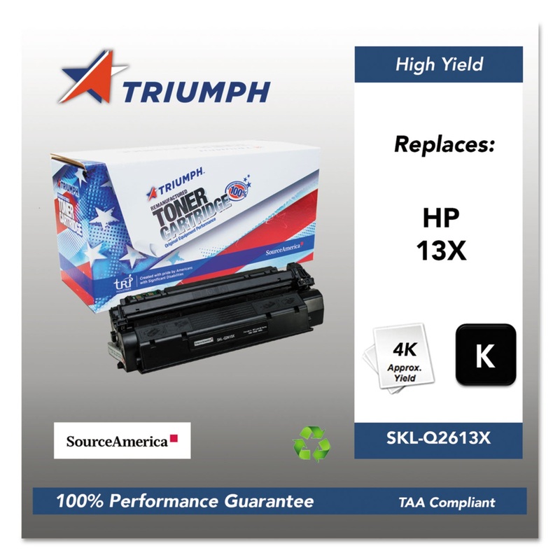 751000NSH0174 REMANUFACTURED Q2613X (13X) HIGH-YIELD TONER, 4000 PG-YLD, BLACK