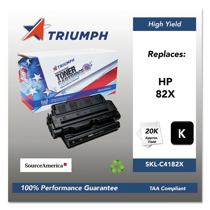 751000NSH0184 REMANUFACTURED C4182X (82X) HIGH-YIELD TONER, 20000 PG-YLD, BLACK