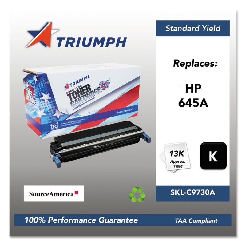 751000NSH0194 REMANUFACTURED C9730A (645A) TONER, 13000 PAGE-YIELD, BLACK