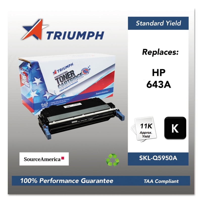 751000NSH0283 REMANUFACTURED Q5950A (643A) TONER, 11000 PAGE-YIELD, BLACK