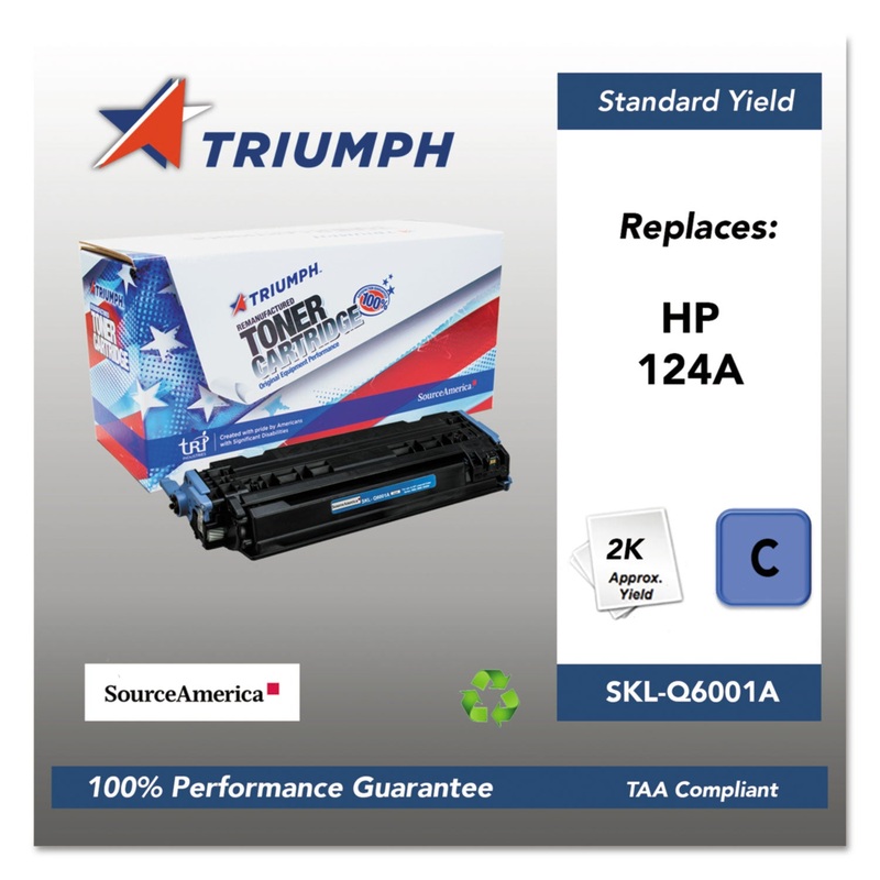 751000NSH0292 REMANUFACTURED Q6001A (124A) TONER, 2000 PAGE-YIELD, CYAN