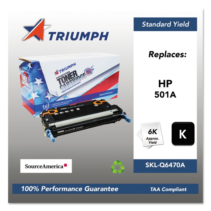 751000NSH0295 REMANUFACTURED Q6470A (501A) TONER, 6000 PAGE-YIELD, BLACK