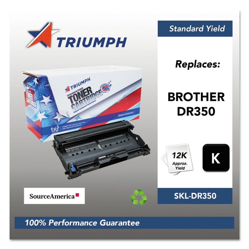 751000NSH0341 REMANUFACTURED DR350 DRUM UNIT, 12000 PAGE-YIELD, BLACK