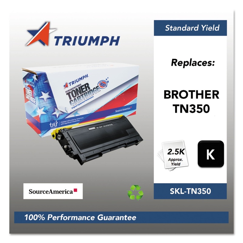751000NSH0346 REMANUFACTURED TN350 TONER, 2500 PAGE-YIELD, BLACK