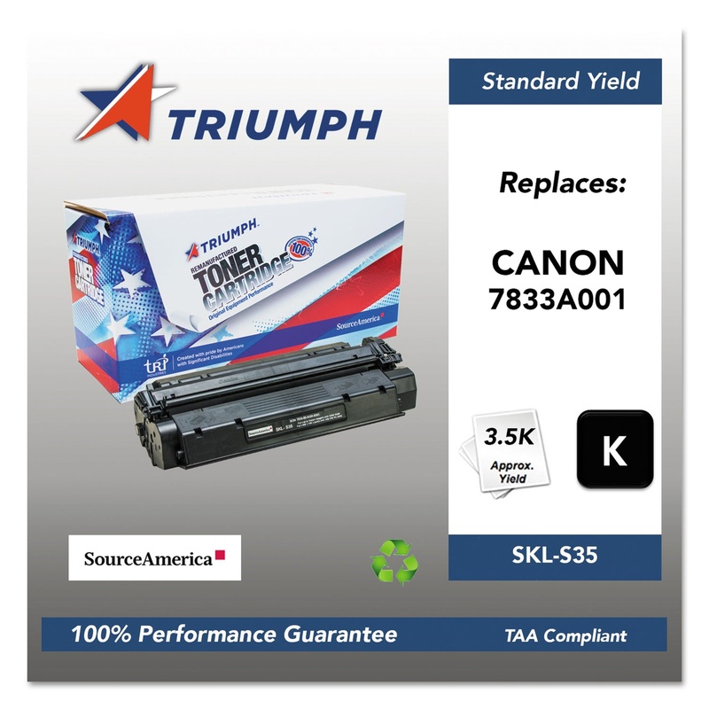 751000NSH0351 REMANUFACTURED 7833A001AA (S35) TONER, 3500 PAGE-YIELD, BLACK