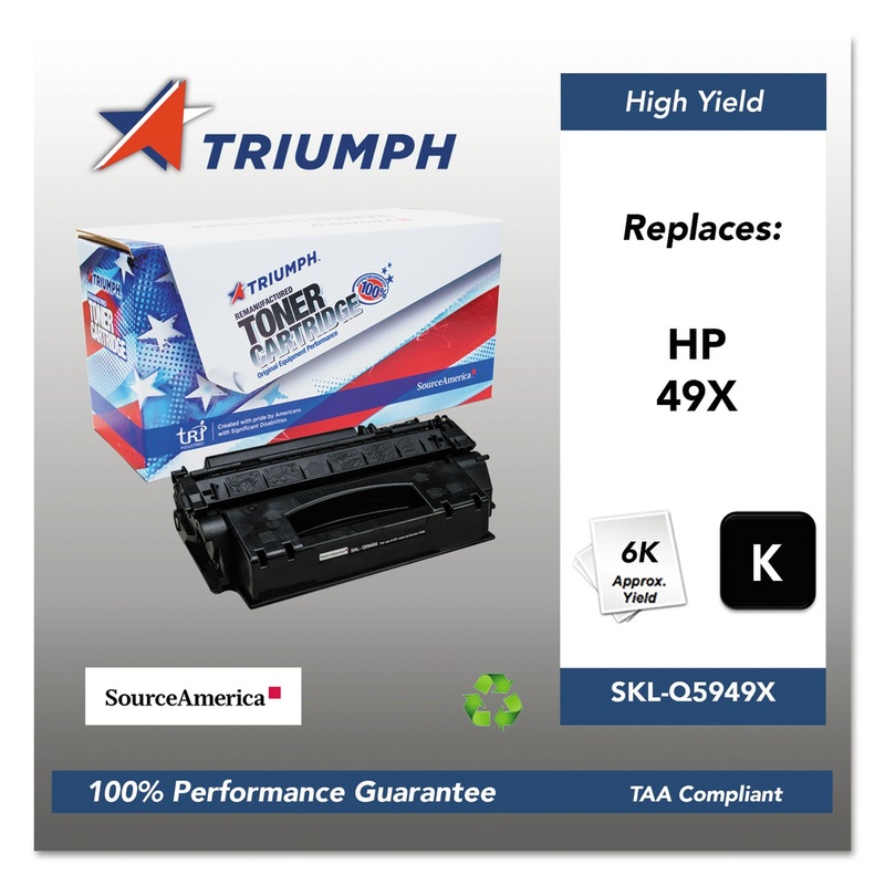 751000NSH0358 REMANUFACTURED Q5949X (49X) HIGH-YIELD TONER, 6000 PG-YLD, BLACK