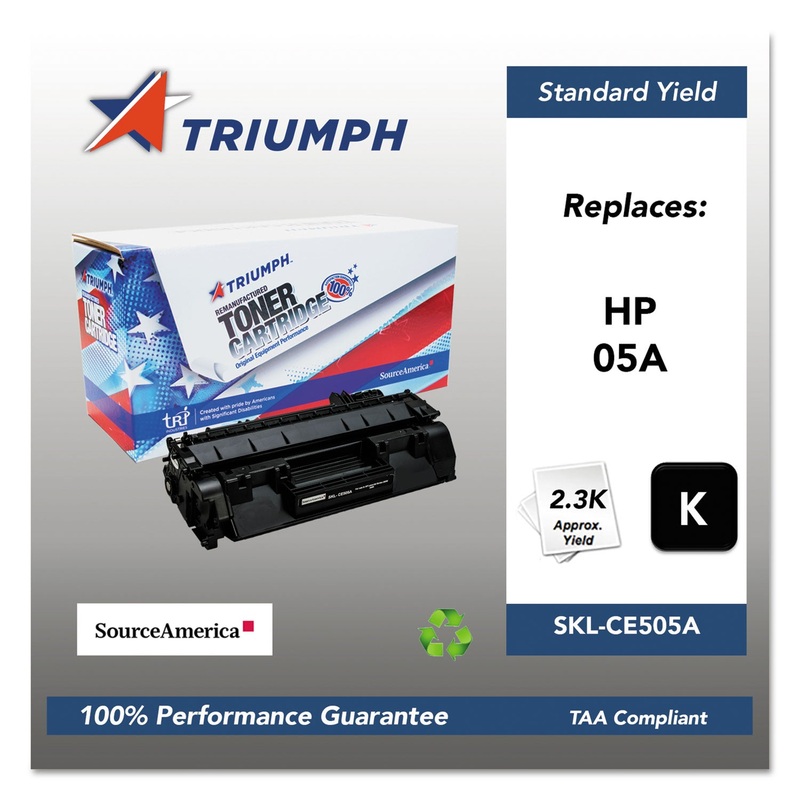 751000NSH0966 REMANUFACTURED CE505A (05A) TONER, 2300 PAGE-YIELD, BLACK