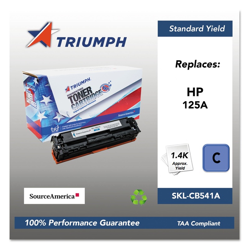 751000NSH0976 REMANUFACTURED CB541A (125A) TONER, 1500 PAGE-YIELD, CYAN