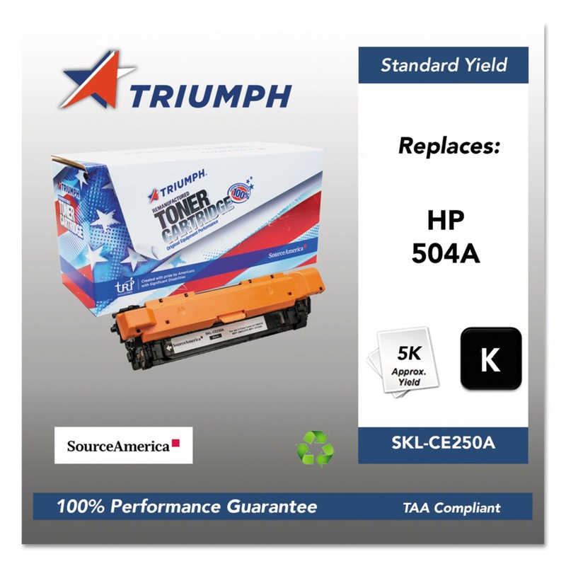 751000NSH0979 REMANUFACTURED CE250A (504A) TONER, 5000 PAGE-YIELD, BLACK