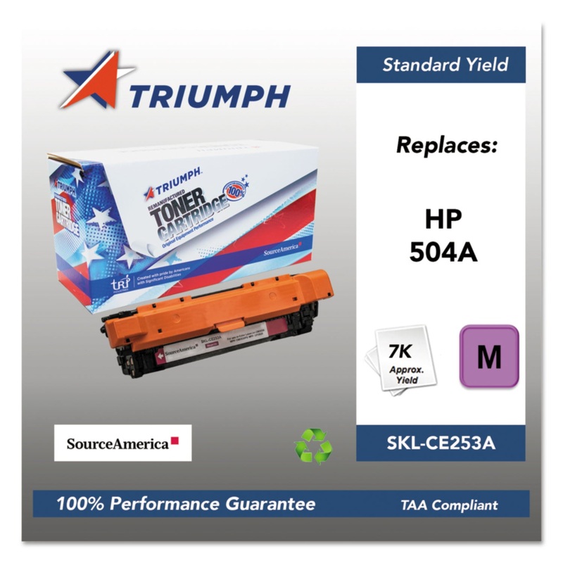 751000NSH0982 REMANUFACTURED CE253A (504A) TONER, 7000 PAGE-YIELD, MAGENTA