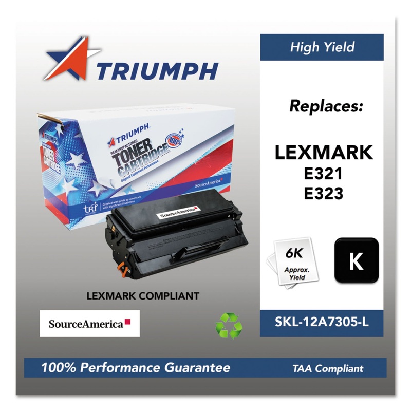 751000NSH1003 REMANUFACTURED 12A7305 HIGH-YIELD TONER, 6000 PAGE-YIELD, BLACK