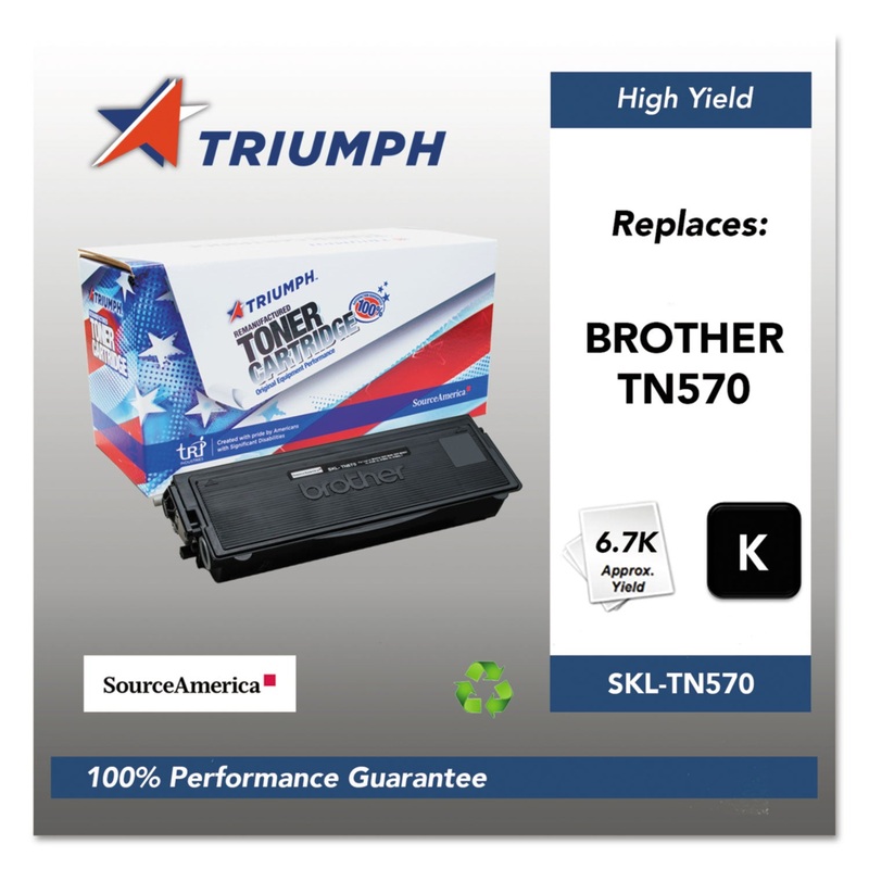 751000NSH1073 REMANUFACTURED TN570 HIGH-YIELD TONER, 6700 PAGE-YIELD, BLACK