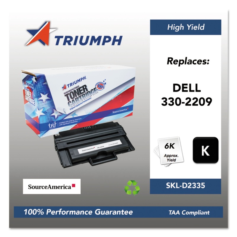 751000NSH1086 REMANUFACTURED 330-2209 HIGH-YIELD TONER, 6000 PAGE-YIELD, BLACK