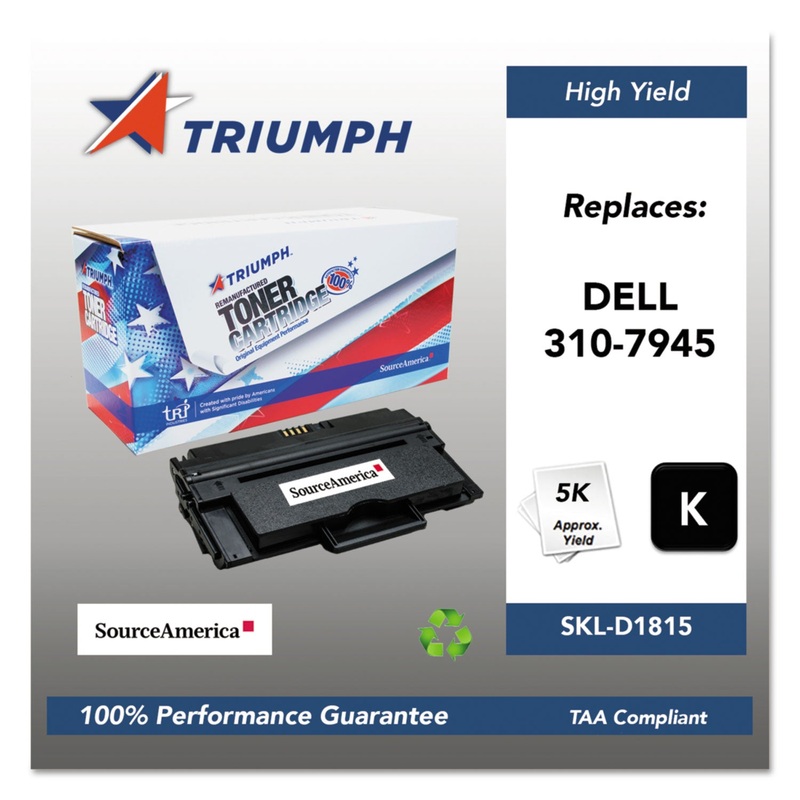 751000NSH1088 REMANUFACTURED 310-7945 HIGH-YIELD TONER, 5000 PAGE-YIELD, BLACK