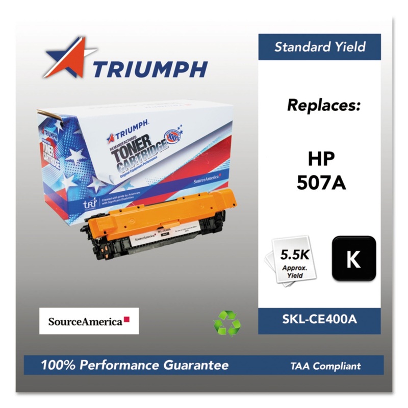 751000NSH1278 REMANUFACTURED CE400A (507A) TONER, 5500 PAGE-YIELD, BLACK