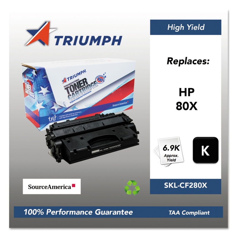 751000NSH1319 REMANUFACTURED CF280X (80X) HIGH-YIELD TONER, 6900 PG-YLD, BLACK
