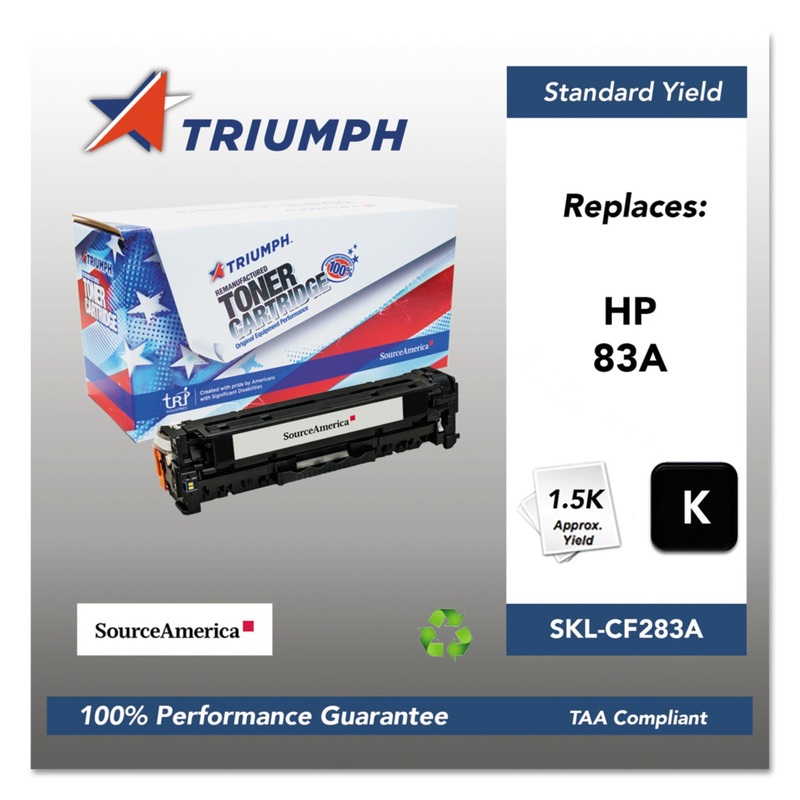 751000NSH1394 REMANUFACTURED CF283A (83A) TONER, 1500 PAGE-YIELD, BLACK