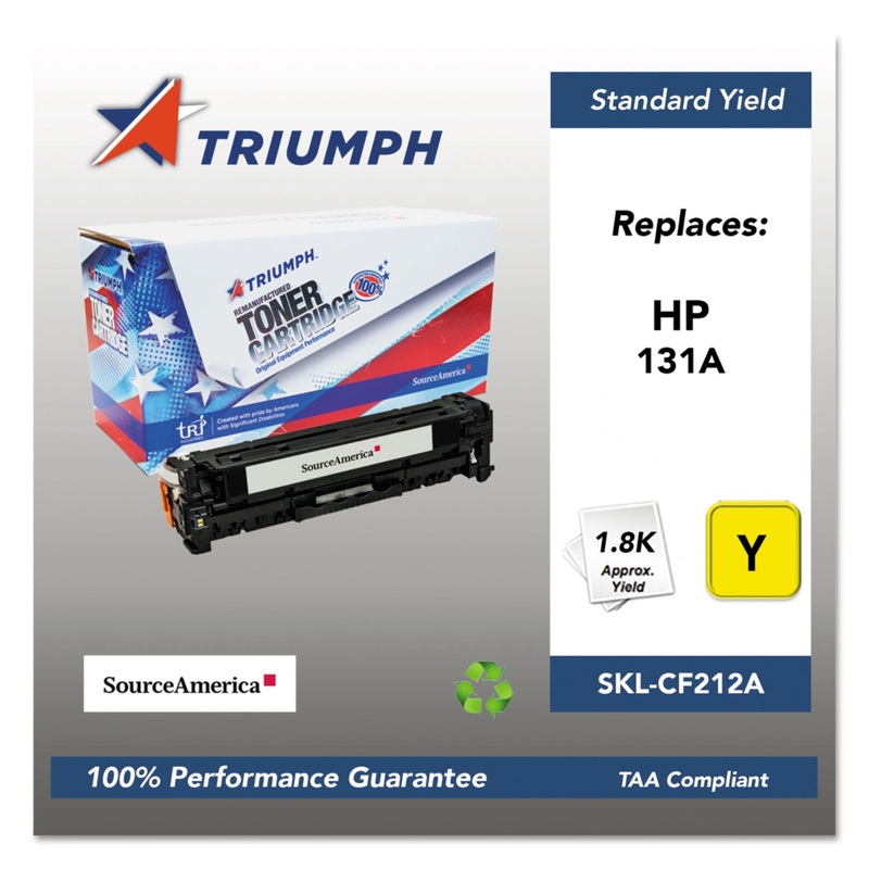 751000NSH1400 REMANUFACTURED CF212A (131A) TONER, 1800 PAGE-YIELD, YELLOW
