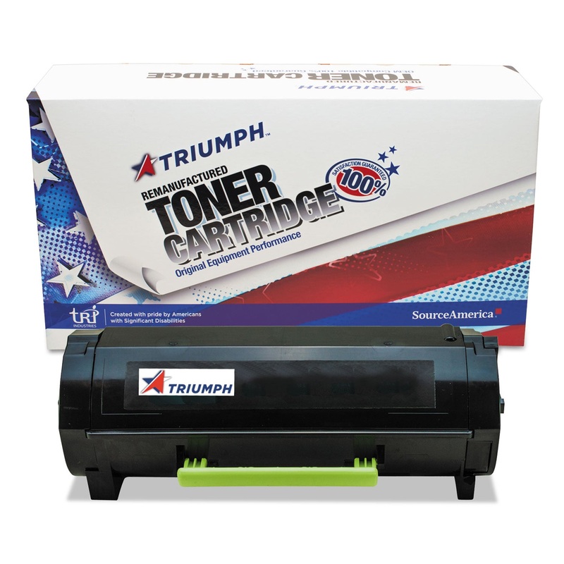 REMANUFACTURED 50F0UA0 (MX710) HIGH-YIELD TONER, 25000 PAGE-YIELD, BLACK