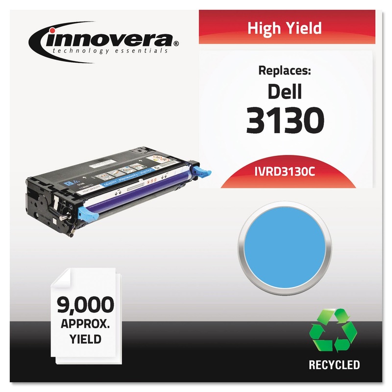 REMANUFACTURED 330-1199 (3130) HIGH-YIELD TONER, 9000 PAGE-YIELD, CYAN