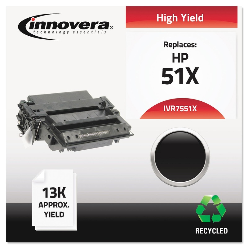 REMANUFACTURED Q7551X (51X) HIGH-YIELD TONER, 13000 PAGE-YIELD, BLACK