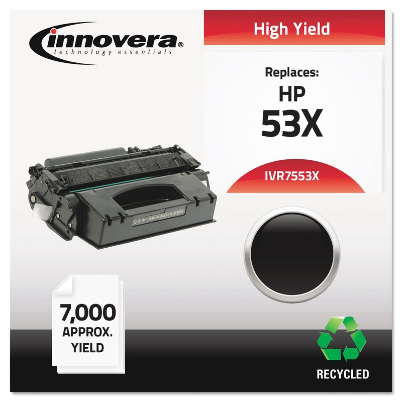 REMANUFACTURED Q7553X (53X) HIGH-YIELD TONER, 7000 PAGE-YIELD, BLACK