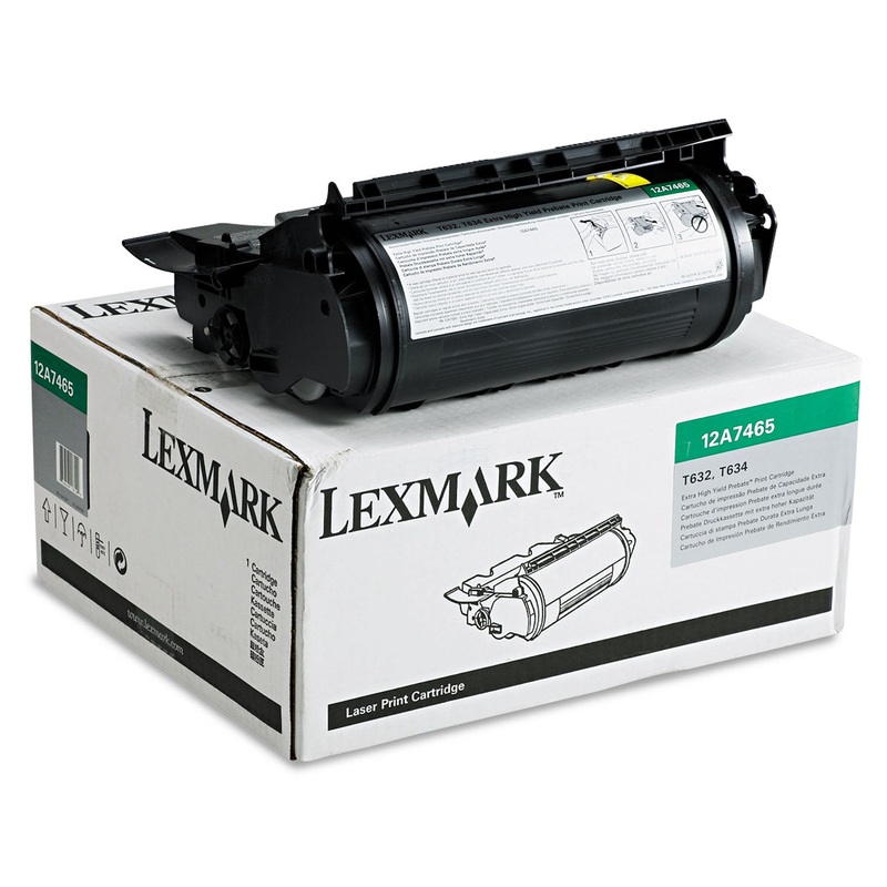 12A7465 RETURN PROGRAM EXTRA HIGH-YIELD TONER, 32000 PAGE-YIELD, BLACK