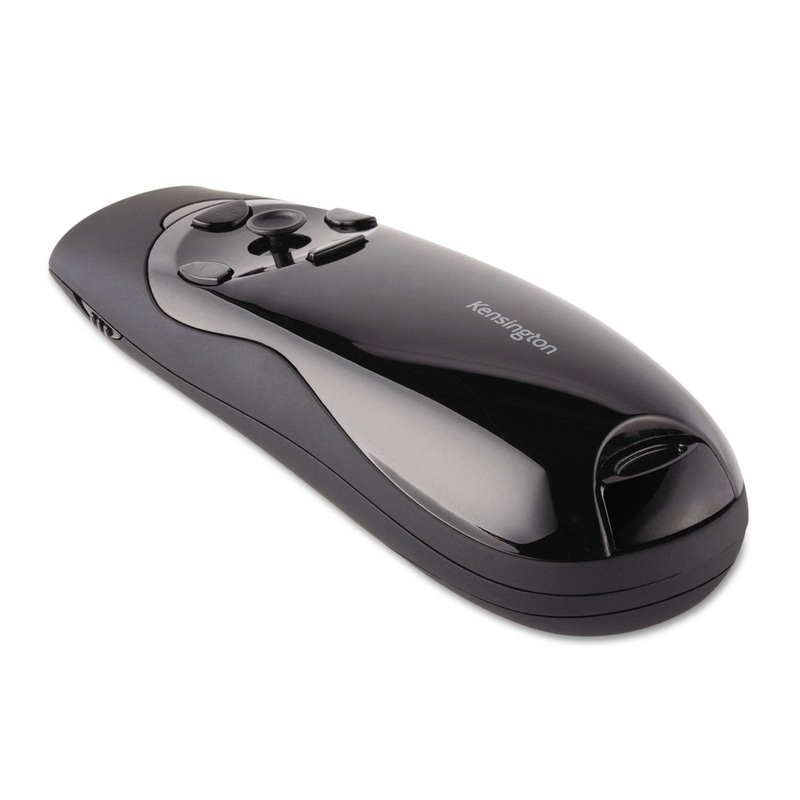 PRESENTER EXPERT WIRELESS CURSOR CONTROL WITH GREEN LASER AND 2 GB MEMORY, BLACK