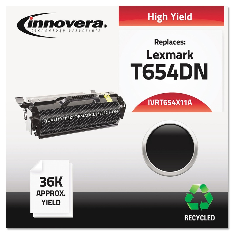 REMANUFACTURED T654X21A; T654X11A (T654) TONER, 36000 PAGE-YIELD, BLACK