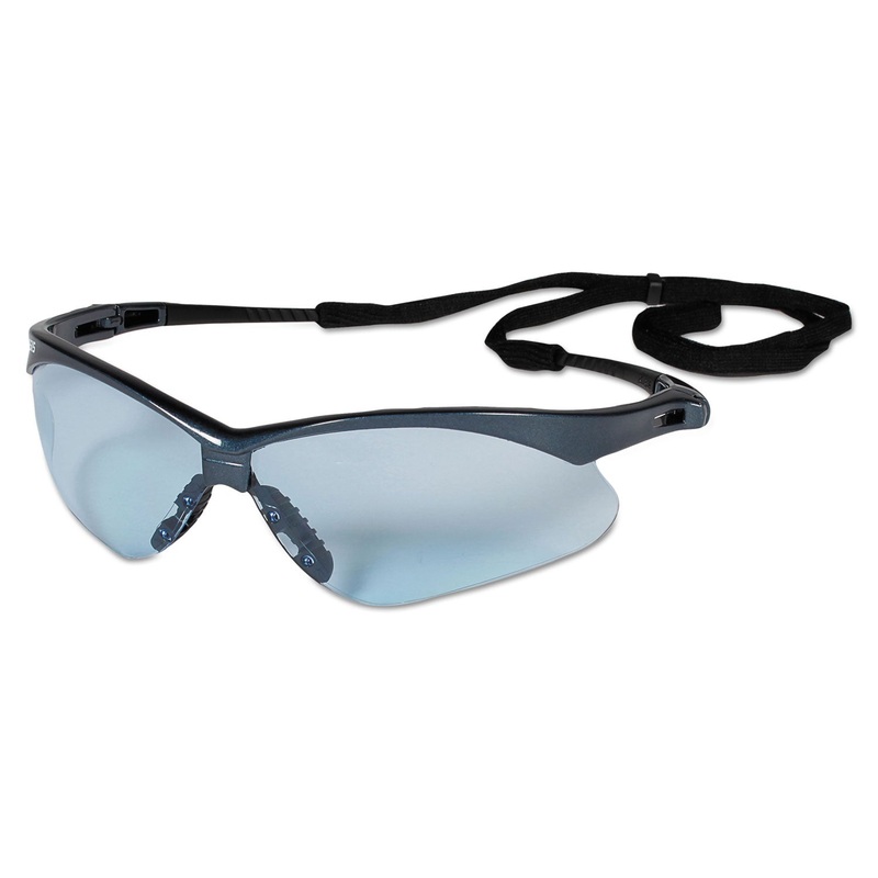 V30 NEMESIS VL SAFETY GLASSES, BLUE FRAME/LT BLUE LENS, NYLON/POLYCARB,12/CT