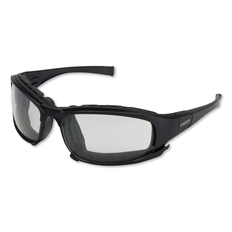 V50 ANTIFOG CALICO SAFETY EYEWEAR, BLACK FRAME, CLEAR LENS,NYLON/POLYCARB,12/CT