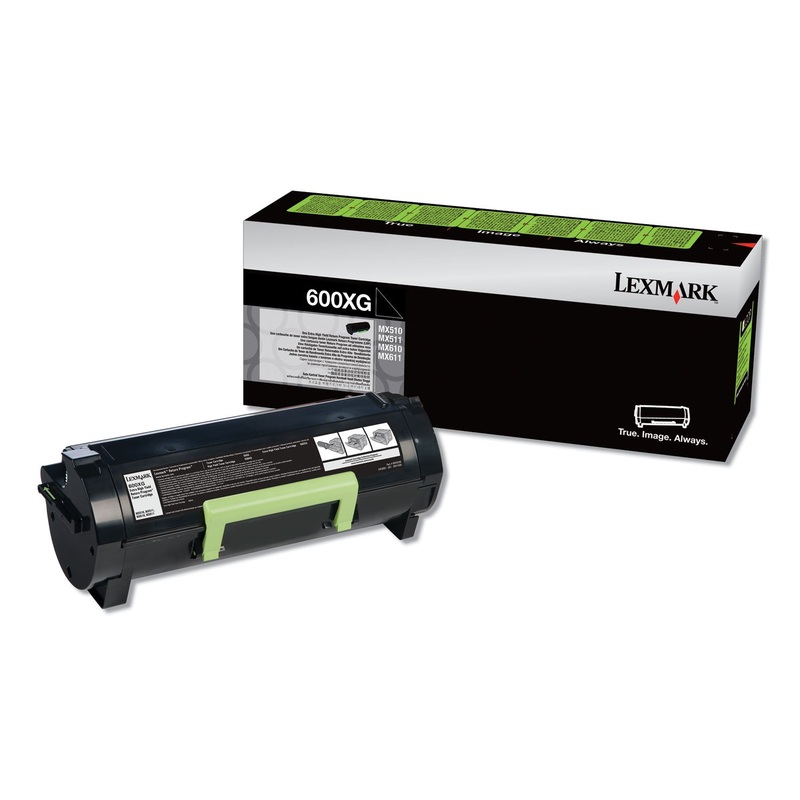 60F0X0G (600XG) RETURN PROGRAM EXTRA HIGH-YIELD TONER, BLACK