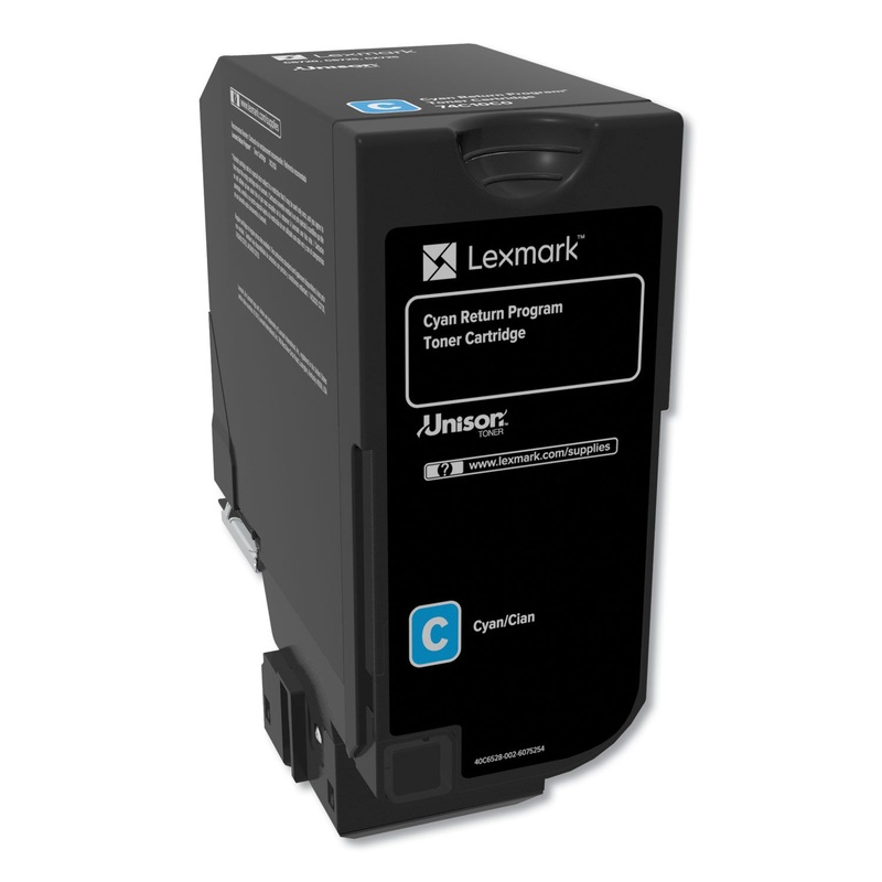 74C10C0 (CS720/CS725/CX725) RETURN PROGRAM TONER, CYAN