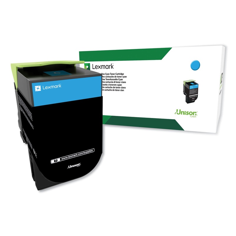 80C0HCG RETURN PROGRAM HIGH-YIELD TONER, 3,000 PAGE-YIELD, CYAN, TAA COMPLIANT