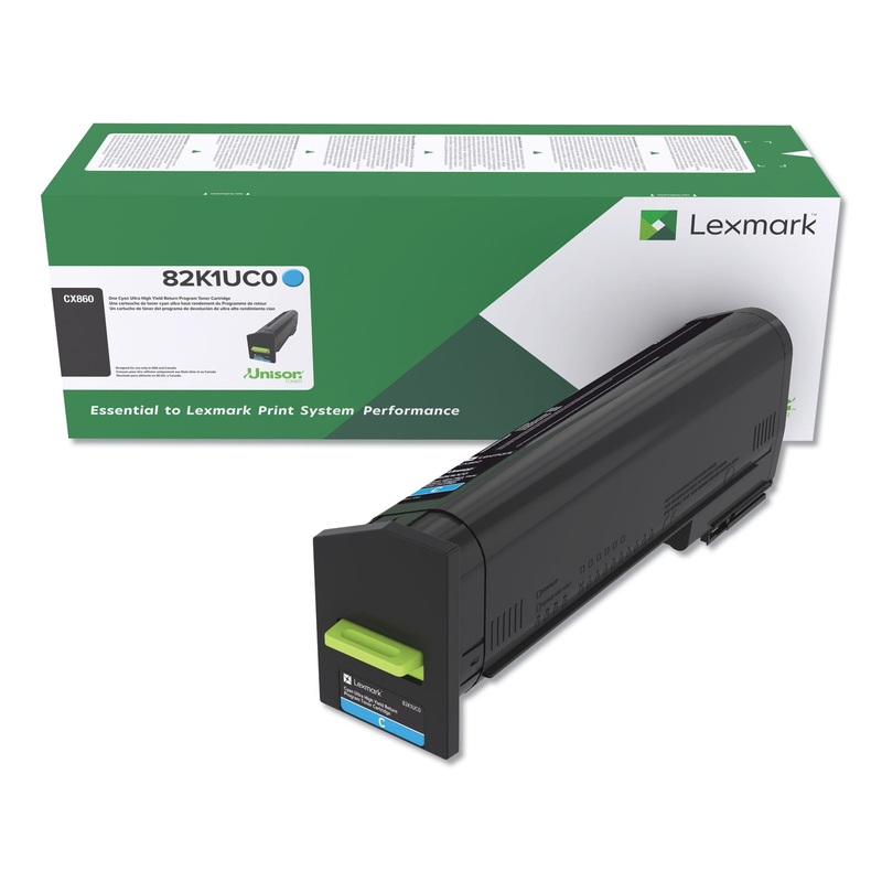 82K1UC0 (CX860) RETURN PROGRAM ULTRA HIGH-YIELD TONER, CYAN