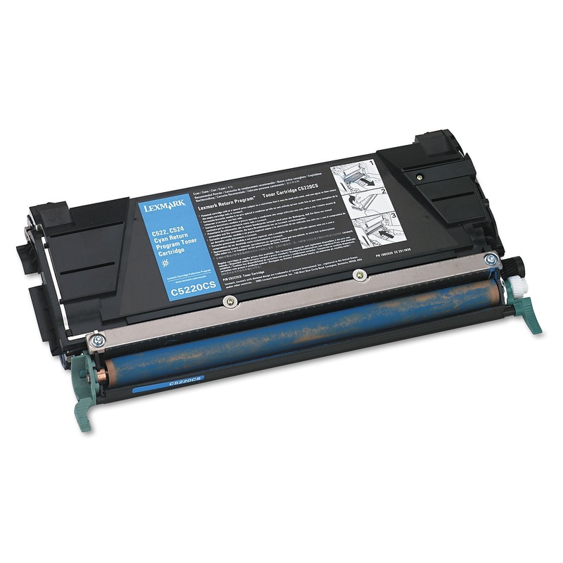 C5220CS RETURN PROGRAM TONER, 3000 PAGE-YIELD, CYAN