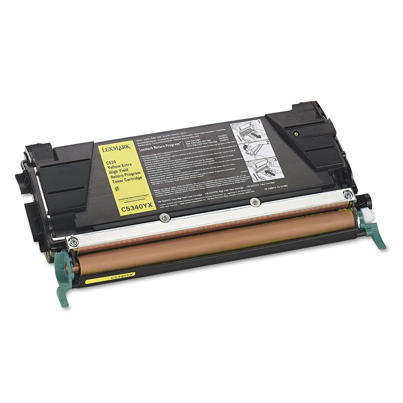 C5340YX RETURN PROGRAM HIGH-YIELD TONER, 7000 PAGE-YIELD, YELLOW