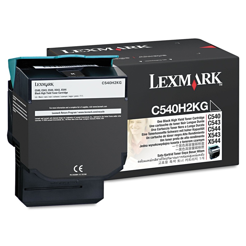 C540h2kg High-Yield Toner, 2500 Page-Yield, Black