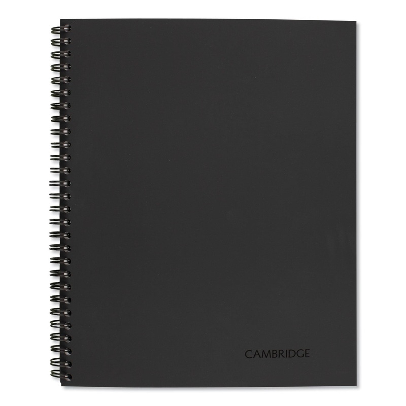 WIREBOUND GUIDED BUSINESS NOTEBOOK, MEETING NOTES, DARK GRA, 11 X 8.25, 80 SHEETS