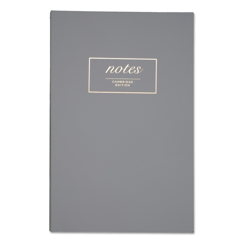WORKSTYLE NOTEBOOK, 1 SUBJECT, WIDE/LEGAL RULE, GRAY COVER, 8.5 X 5.5, 80 SHEETS