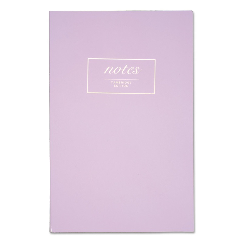 WORKSTYLE NOTEBOOK, 1 SUBJECT, WIDE/LEGAL RULE, LAVENDER COVER, 8.5 X 5.5, 80 SHEETS
