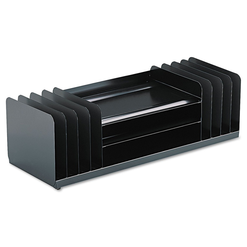LEGAL SIZE COMBINATION ORGANIZER, 11 SECTIONS, LETTER TO LEGAL SIZE FILES, 30″ X 11″ X 8.13″, BLACK