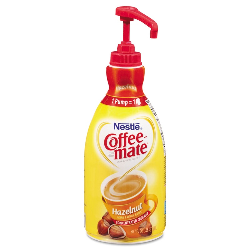 Liquid Creamer Pump Bottle, Hazelnut, 21.1 Oz Pump Bottle