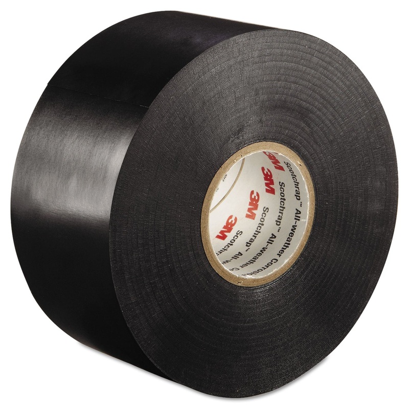 SCOTCHRAP ALL-WEATHER CORROSION PROTECTION TAPE, 2″ X 100 FT, BLACK