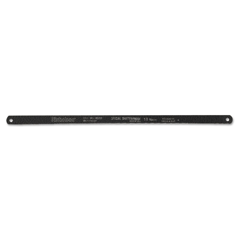 Solid Flexible Carbon Steel Hacksaw Blade, Bi-Metal, 12″, 18tpi