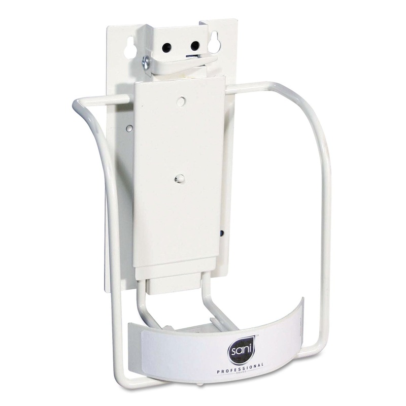 UNIVERSAL 3-IN-1 SANI-BRACKET, PLASTIC/VINYL-COATED WIRE, 7L X 6.5W X 8H