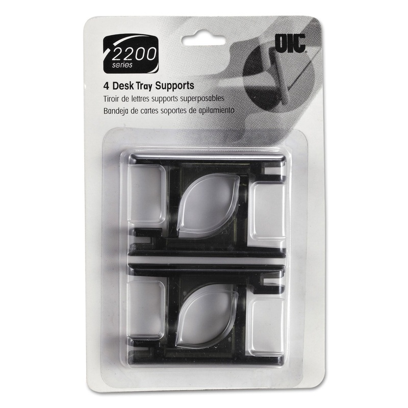 2200 Series Desk Tray Supports, Black, 4/pack